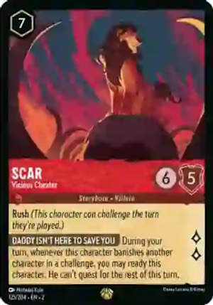 Scar Vicious Cheater card